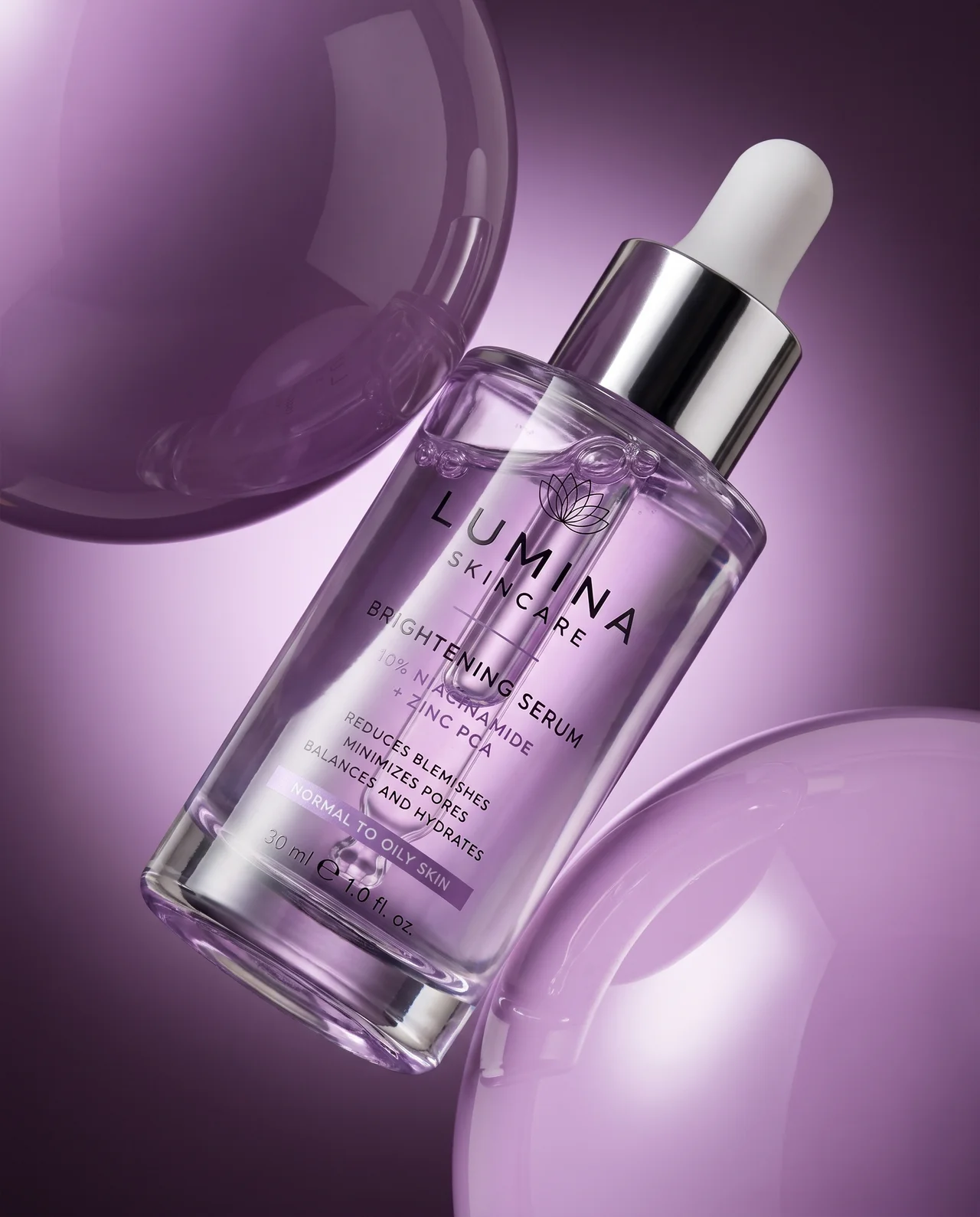 Lumina Serum — lévitation violette