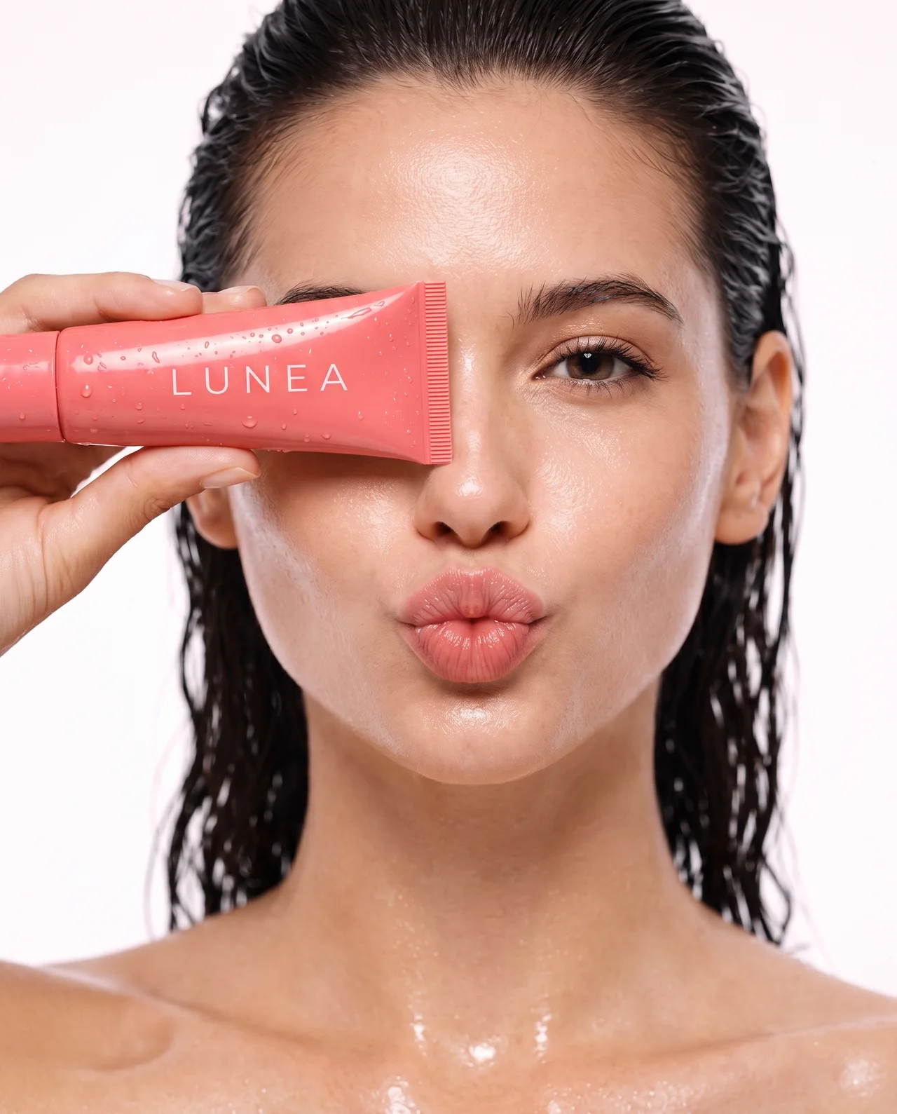 Lunea — portrait tube corail